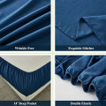 4pcs Sheet Set Lightweight Super Soft Easy Care Wrinkle Free Microfiber Bedding Sets with 14-Inch Deep Pockets for Women Men. 