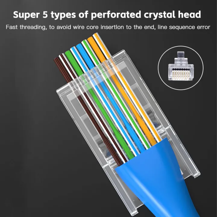 50PCs%20Cat6%20Connector%20RJ45%20Connector%20Network%20Unshielded%20RJ45%20Perforated%20Crystal%20Head%20Network%20Cable%20-%20Image%206