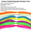 2g/Pack Luminous Twisted Holographic Flashabou Tinsel Crystal Flash Strands Streamer Jig Lures Sabiki Rig Making Material. 