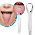 Clean Tongue Scraper Tongue Remover Halitosis Tongue Coating Oral Care Tongue Scraping Brush Stainless Steel Oral Cleaner Tools. 