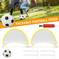 2Pcs Football Goals Portable Lightweight Goal Set for Training and Pickup Games Sports Foldable Pop-Up Dome Shaped Goals.