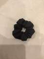 Best quality Black raw silk scrunchie. 