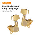 6pcs Sealed Guitar String Pegs Locking Tuners 3L3R Tuning Pegs String Tuner Acoustic Guitar Tuner Machine Head Knob 3Left 3Right. 