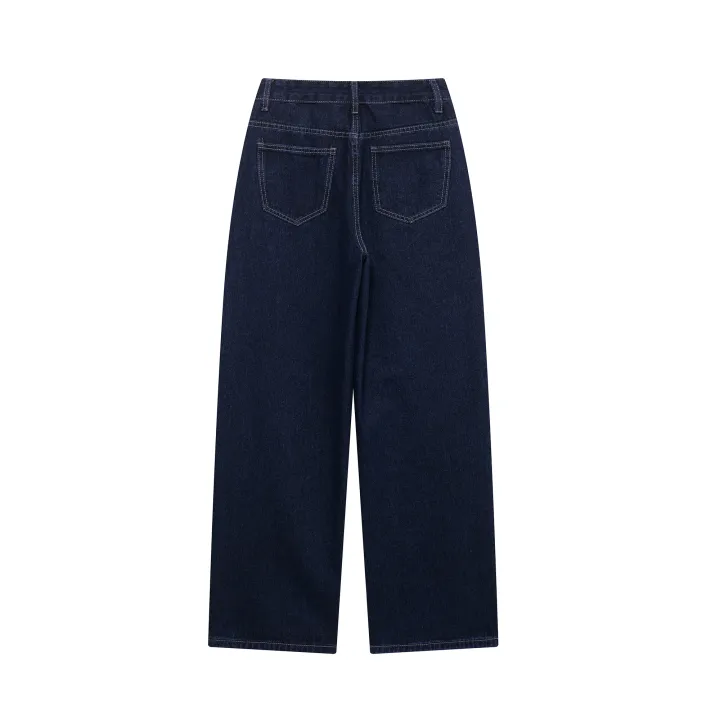 DUOPERI%20Women%20Fashion%202%20Pieces%20Sets%20With%20Belt%20Denim%20%20Jackets%20&%20Vintage%20Front%20Zipper%20Jeans%20Trousers%20Feamle%20Chic%20Lady%20Pants%20Sets%20-%20Image%205