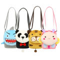 Cute cartoon animal crossbody bag kids casual shoulder bag plush mini shoulder bag.
