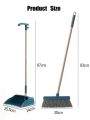 Broom Folding Dustpan Set Wiper Rubber House Cleaning Home Brush Hair Dust Sweeper Floor Reacher Garbage Collector. 