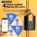 IP67 TTLock Bluetooth APP Smart Padlock Fingerprint Lock Keyless Mini Bag with Aleax Google Home Electronic Door Lock. 