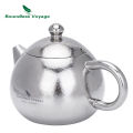 Boundless Voyage Titanium Teapot, Lightweight Loose Leaf Kettle with Anti-Scald Handle & Lid, Tea Maker for Home Office Ti3111D.