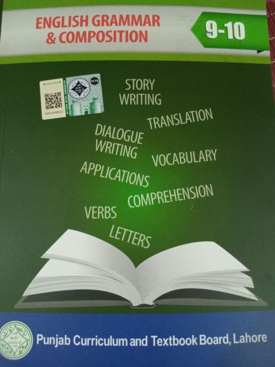Punjab Textbook Board Lahore English Grammar and Composition 9th &10th  class