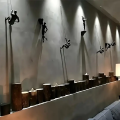Retro Climbing Man Series Statue Wall Decoration Unique Touch Creative Climbing Statue Pendant Party Decoration.