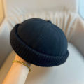 Autumn and Winter Melon Skin Hat, Fashionable Brimless Sailor Hat, Men's and Women's Casual Fashionable Street Hat.