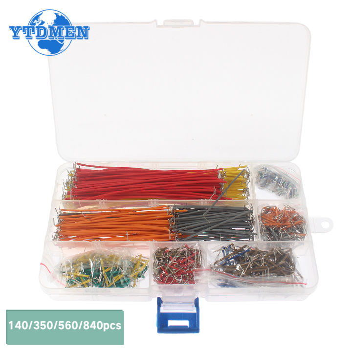 140/350/560/840pcs Breadboard Jumper Wire Kit with Box 14 Lengths ...
