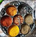 9 inch Stainless steel Masala daba dry fruit box  accessory container. 