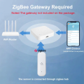 ZigBee Smart Pir Motion Sensor Detector With Temperature and Humidity Sensor Security Burglar Works With Home Assistant. 