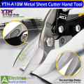 YTH-A10M Sheet Metal Snip Aviation Scissor Iron Plate Cut Shear StainlessSteel Integrated Ceiling Household tool industrial industry work Hand Tool by Electrica. 