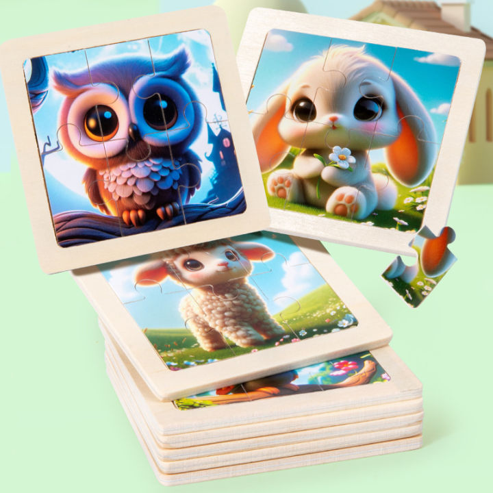 Bview%20Art%208pcs%20Wooden%20Jigsaw%20Puzzles%20Set%20for%20Kids,%20Cartoon%20Animal%20Puzzles%20Board%20Educational%20Learning%20Toys%20-%20Image%202