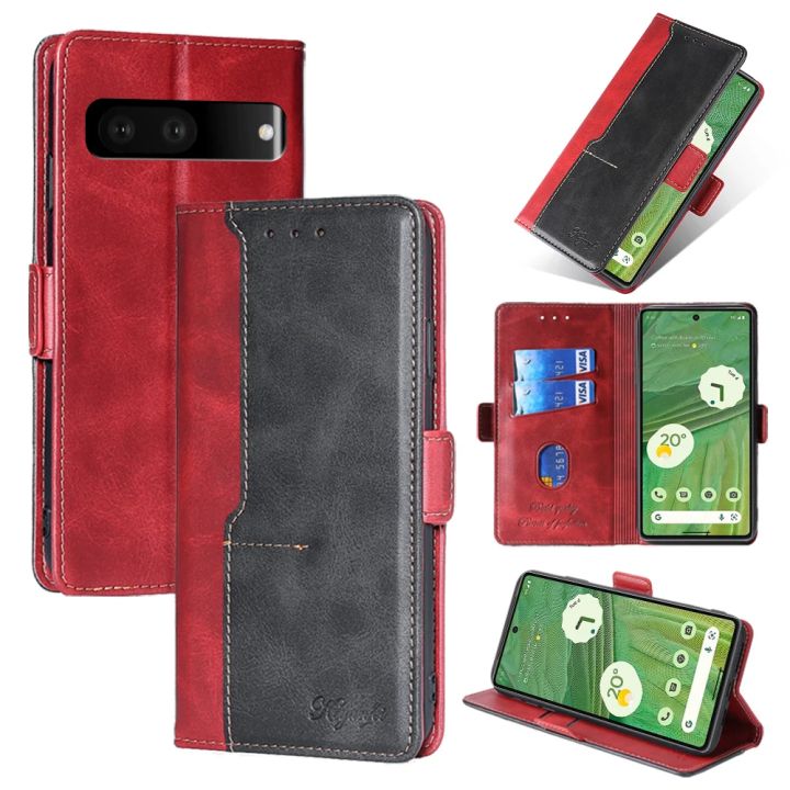 Fashion Magnetic Wallet Phone Case for Google Pixel 8A 8 7 6 Pro 5A 4A 5 XL Flip Cover Leather Flip Case with Card Slots
