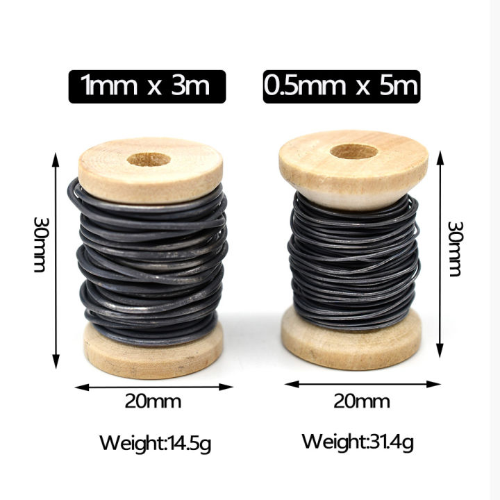 4Rolls%200.5mm/1mm%20%20Soft%20Round%20Fly%20Tying%20Lead%20Wire%20Material%20Nymph%20Body%20Streamer%20Weighted%20Thread%20-%20Image%203