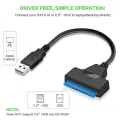 High-Speed USB SATA Cable External Hard Disk Reader 2.5 HDD SSD Hard Drive Adapter 22cm/35cm/50cm USB 3.0/2.0 for Optional. 