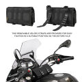 Rhinowalk Motorcycle Tool  Bag Roll Toolkit Saddle Bag Portable Repair Kit Storage Pouch Universal Large Capacity Side Tool Bag. 