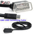1PC obd2 cable mini usb OBDII 2 7 Pin To Mini USB Connection Cable For Car HUD Head up Display hud OBD Cable. 