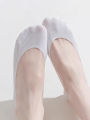 5 Pairs Socks Women's Summer Invisible Short Ankle Foot No-show Low Cut Silicone Non-slip Black Boat Socks.