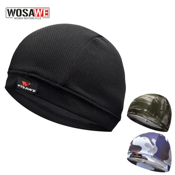 WOSAWE Motorcycle Helmet Inner Cap Quick Dry Breathable Hat Racing Cycling Cap Under Helmet Sweat hat for Helmet Motocross cap