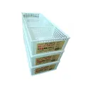 3-compartment mini basket (slide, adjustable hole size) plastic basket stationery basket keyway brand multipurpose basket model P2-0072. 