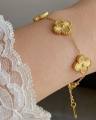Four petals delicate Bracelet Clover Four Leaf Bracelet 5 Motif Bracelet Clover Bracelet.