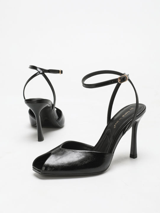 Chic%20Square-Toe%20Leather%20Peep-Toe%20Slingback%20Stiletto%20Heels,%20Stylish%20Fashion%20Footwear%20-%20Image%205