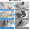 Toothbrush Storage Rack Large Capacity Bathroom Wall-Mounted Storage Box Plastic Organizer for Toothbrushes Toothpaste Razors To. 