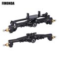 Brass CNC Widen Portal Axles +10mm with Lay Down Servo Mount & Links for 1/18 RC Crawler Car TRX4M Axle Upgrade parts. 