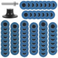 60Pcs  2 Inch Alumina Die Grinder Sanding Disc  Mini Flap Disc Set with 1/4 Inch Holder Flap Grinding Wheel Roll Lock Flap Wheel. 