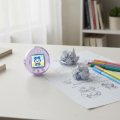 Shockproof Shell For Tamagotchi Uni Crystal Clear Protective Case Skin Accessory Set Includes Hanging Ring And Portable Lanyard. 