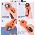 45mm Ergonomic Rotary Fabric Cutter For Fabric Card Paper Sewing Quilting Roller Fabric Cutting Tailor Scissors Clothes DIY Tool. 
