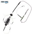 FISH KING 30-80g Carp Fishing Bait Cage Line Group High Carbon Steel Metal Feeder Hook Sinking Artificial Lure Accessories. 