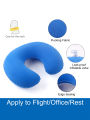 2Pcs/Pack Inflatable U-Shaped Pillow, Portable Folding Neck Pillow for Travel, Suitable for Travel.