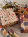 1 Roll 17 inch X 32.8 Feet Birthday Wrapping Paper, Paper Roll, Kraft Wrapping Paper.