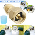  Tank Refill Adapter Gas Cylinder Canister Filler Coupler Brass Accessories,Outdoor Gas Cylinder Adapter,Gas equipment. 