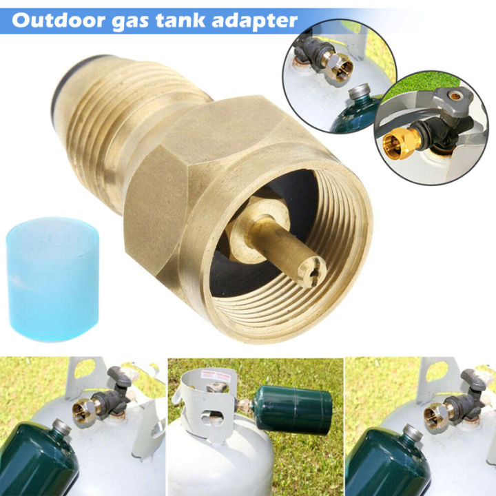  Tank Refill Adapter Gas Cylinder Canister Filler Coupler Brass Accessories,Outdoor Gas Cylinder Adapter,Gas equipment