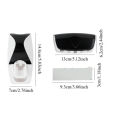 Premium Automatic Toothpaste Dispenser with Toothbrush Holder – Hands-Free Wall-Mounted Toothpaste Squeezer & Brush Organizer Set | Durable Plastic Toothpaste Dispenser for Home & Bathroom Storage. 