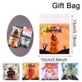 50/100Pcs Spooky Halloween Candy Bags Pumpkin Ghost  Cookie Self-Sealing Bags Halloween Party Decor Trick or Treat. 