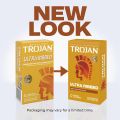 TROJAN Ultra Ribbed Condoms, Lubricated Condoms for Men, America’s Number One Condom, 12 Count. 