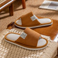 Linen Ladies Open Toe Slippers Breathable Non-stinky Feet Home Wooden Floor Non-slip Comfortable Soft Bottom Indoor. 