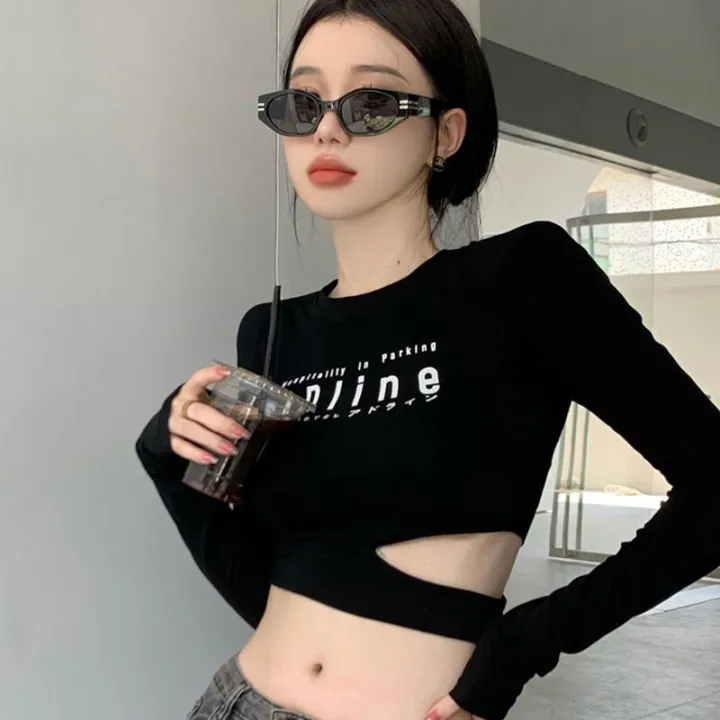 The%20destination%20of%20the%20new%20autumn%20women's%20o-neck%20long-sleeved%20Korean-style%20sexy%20crop%20top%20-%20Image%202