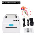 HZTZ 80mm Thermal Label Printer Bar QR Code Sticker Machine xprinter xp 365b H-Z851 USB Bluetooth Printing. 