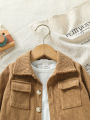Baby Clothing Solid Set 2025 Autumn Winter New Baby Boy's Long Sleeve Suit Shirt Coat+Pant Cool 3-24M Two-piece ClothesSet.
