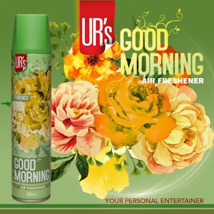 Pack of 3 Flowers Fragrances - Florence , Jasmine , Rose - Air Fresheners (300ml) Spray