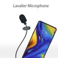 3.5mm Mini Lavalier Microphone Metal Clip Lapel Mic for Mobile Phone PC Laptop Wired Mikrofo/Microfon for Speaking Vocal Audio. 