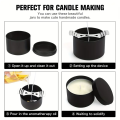 12pcs 4/8oz Candle Tins With Lids, Round Metal Candle Jars Kit For Loose Candles, Used For DIY Storage, Candle Making Supplies. 